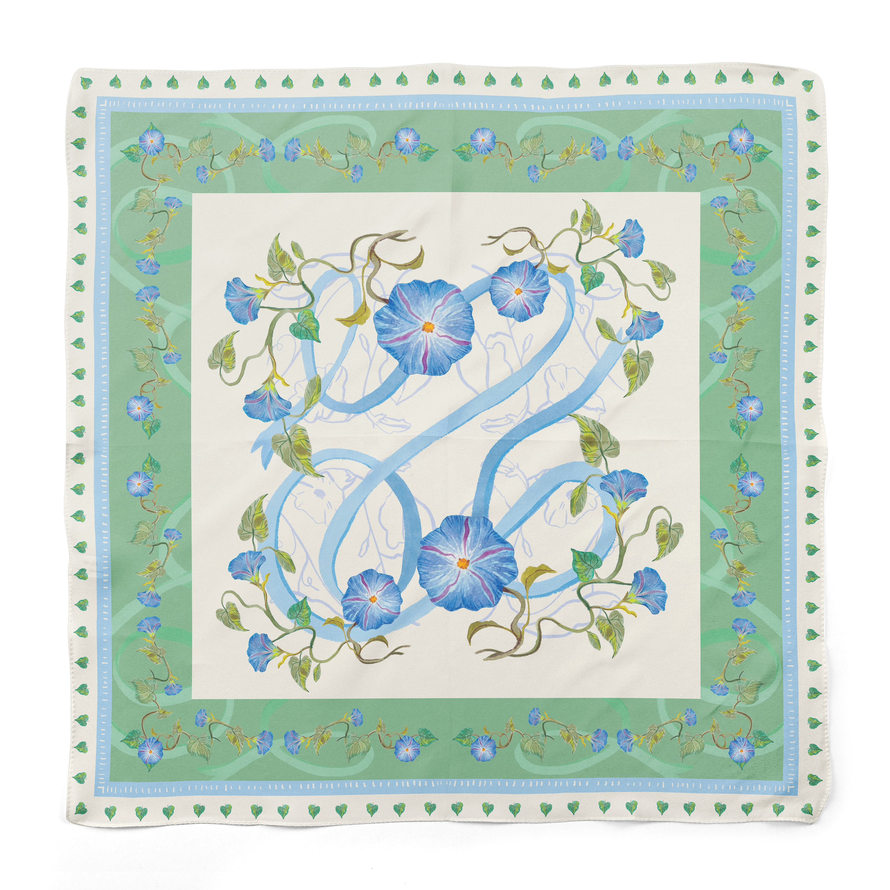 Handkerchief - "Cerulean Morning"