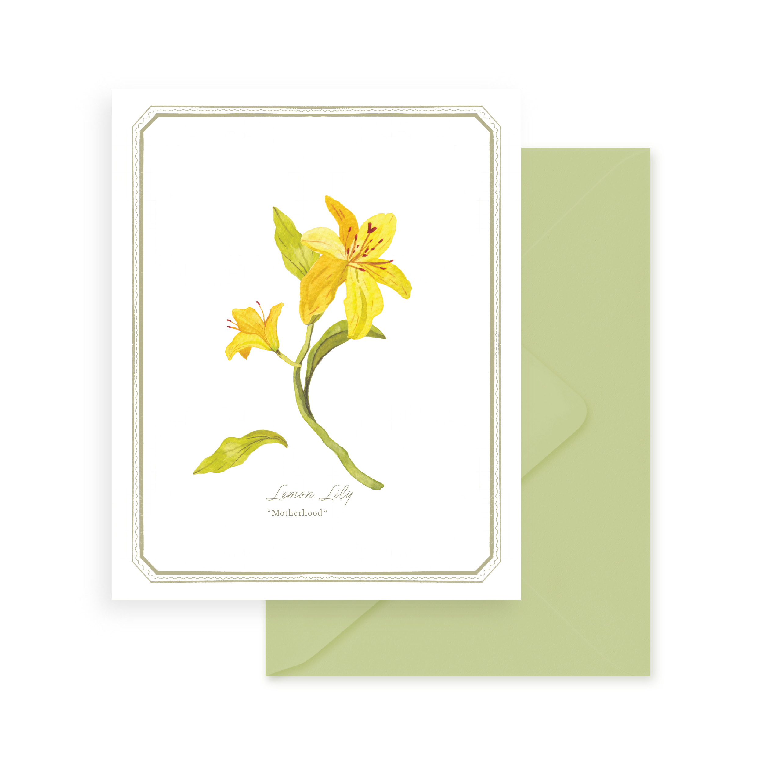 Greeting Card - Floriography: Lemon Lily
