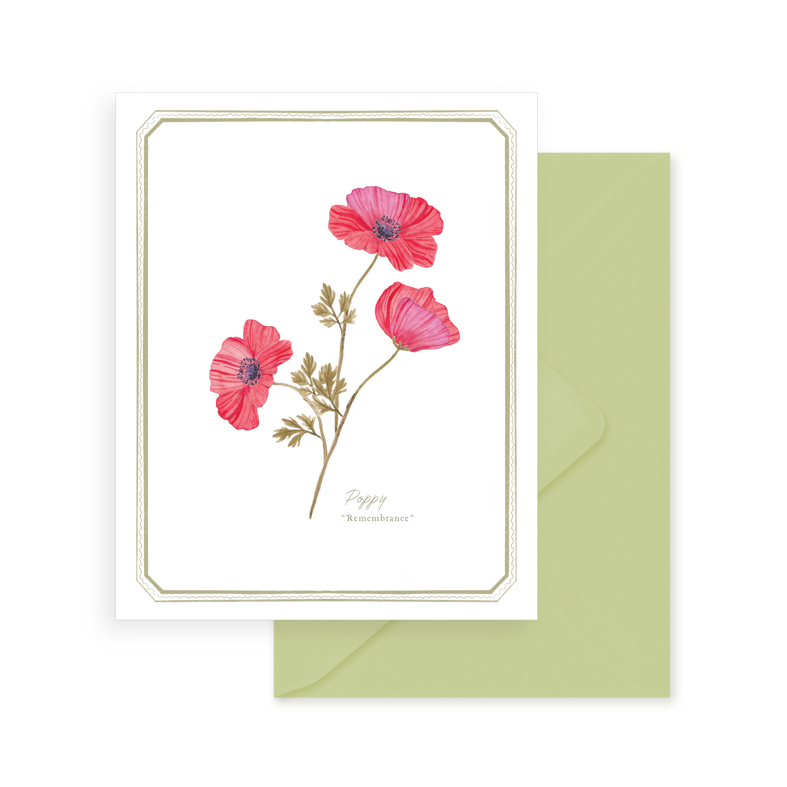 Greeting Card - Floriography: Poppy