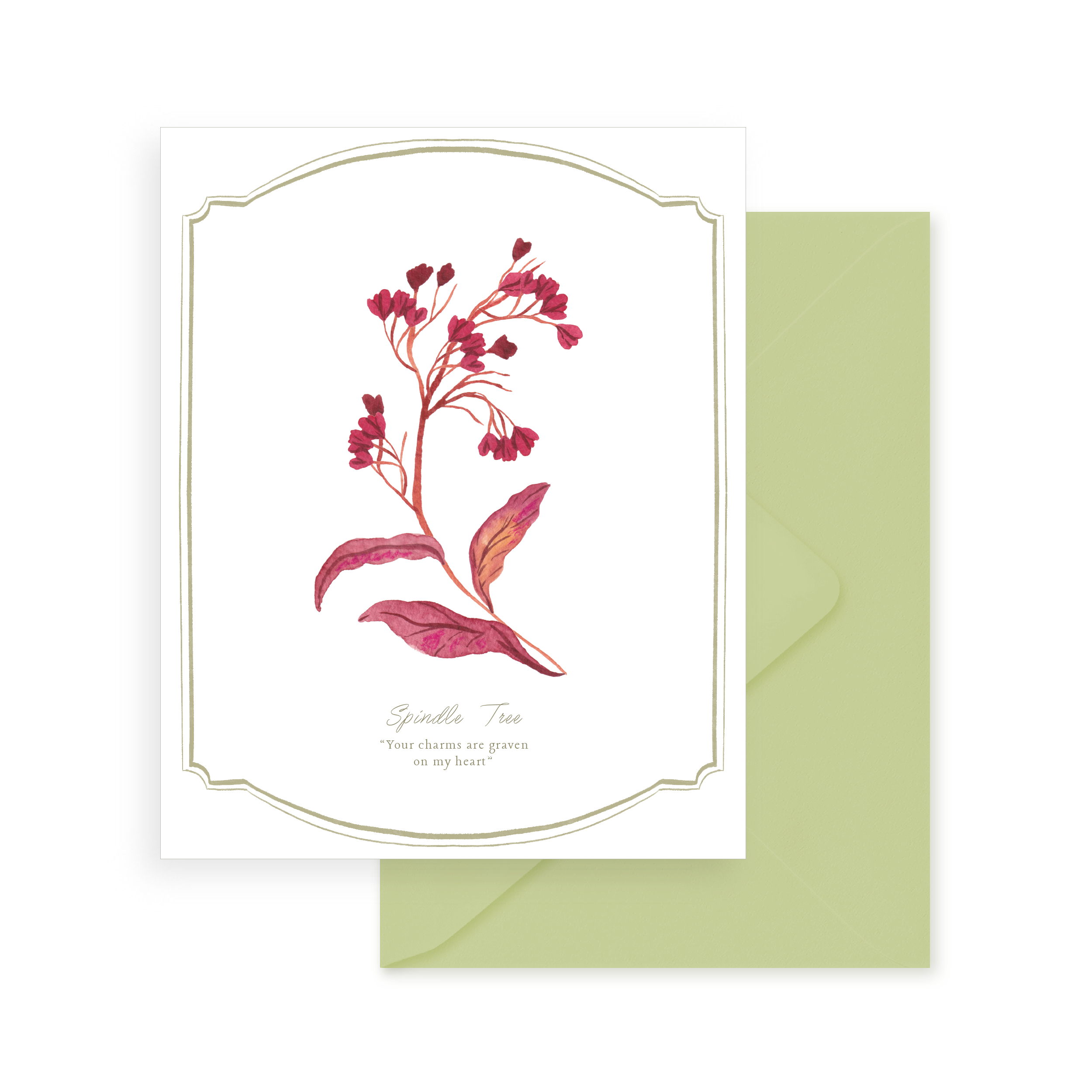 Greeting Card - Floriography: Spindle Tree