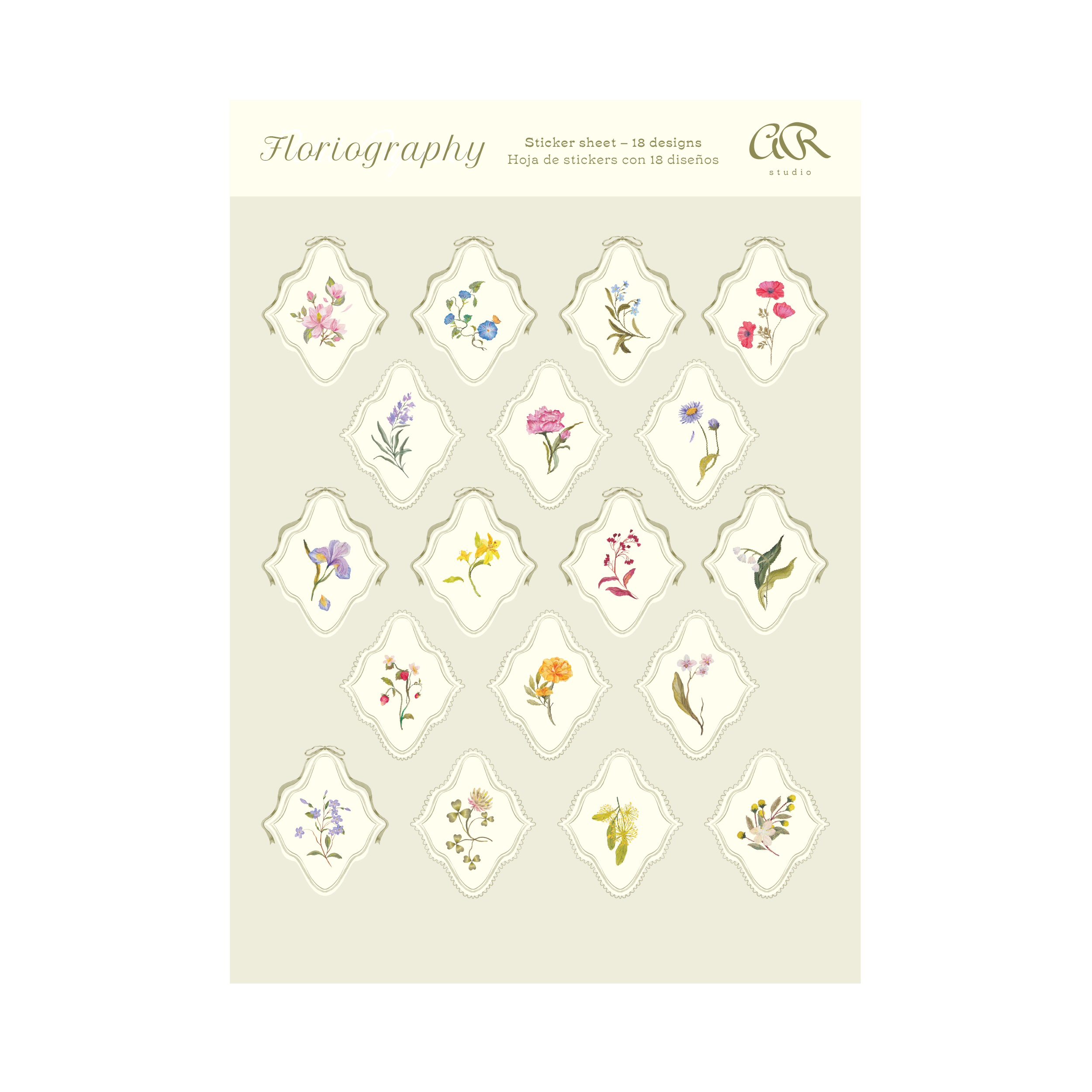 Stickers - Floriography Seals