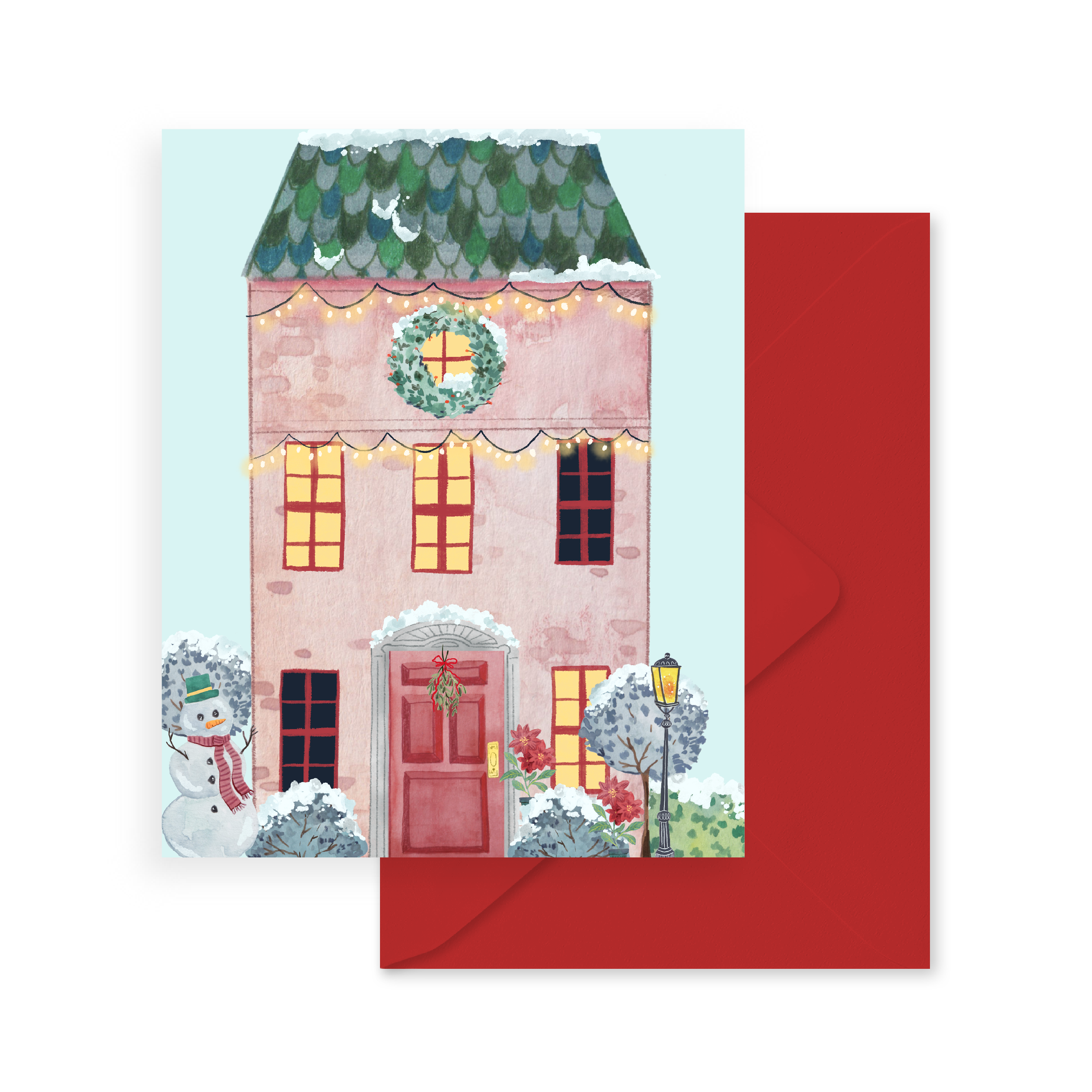 Home for December: House Door Card
