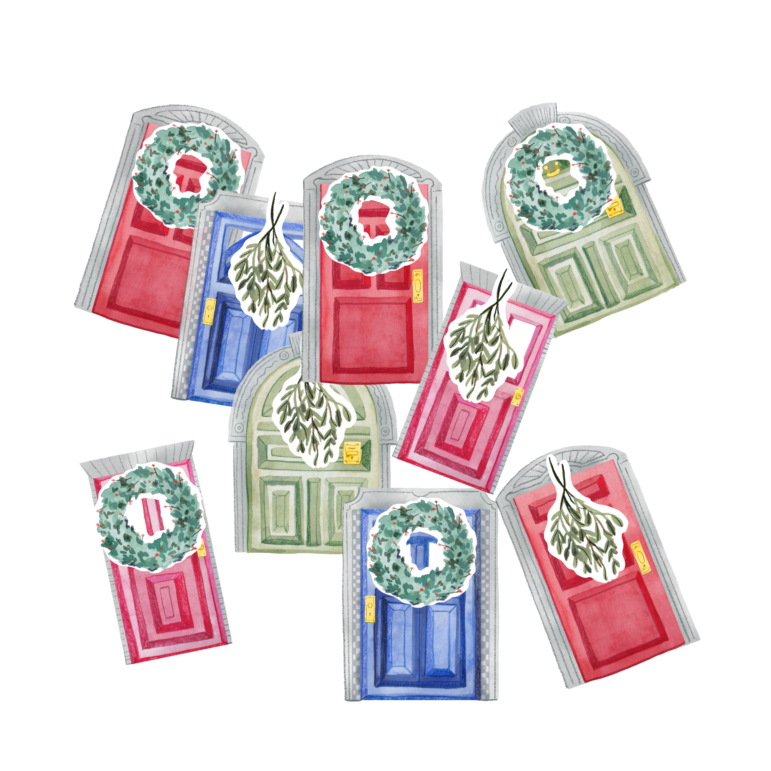 Home for December: Door Gift Tags (Set of 9)