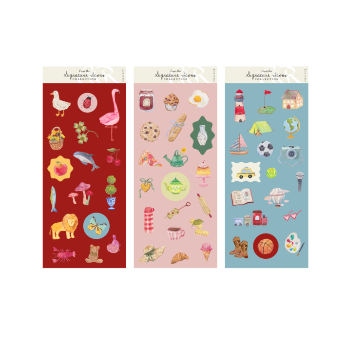 The Signature Icons sticker set