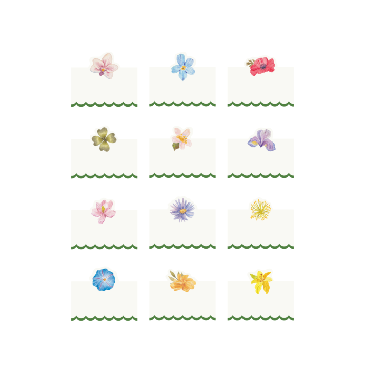 Floriography: Place Cards (Set of 12)